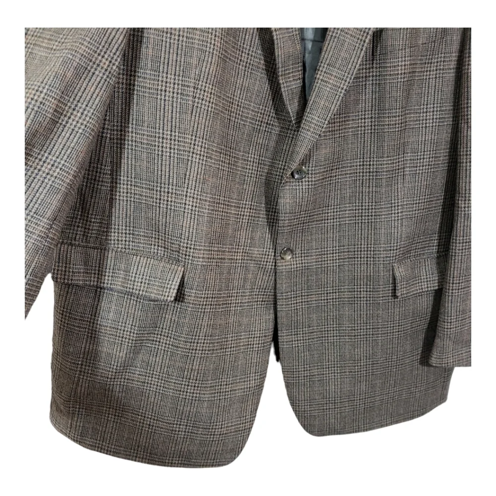 Botany Five Hundred Plaid Lambswool Blazer Jacket - Picture 5 of 16